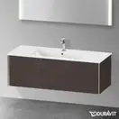 Тумба подвесная под раковину Duravit XViu 121 x 48 см, дуб тёмный брашированный (XV40280B172) фото 2 Aquada.com.ua