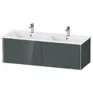 Тумба подвесная под раковину Duravit XViu 128 x 48 см, доломитово-серый глянцевый лак (XV40290B138) фото 1 Aquada.com.ua