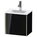 Тумба подвесная под раковину Duravit XViu 43 x 31 см, чёрный глянцевый (XV4030LB140) фото 1 Aquada.com.ua