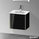 Тумба подвесная под раковину Duravit XViu 43 x 31 см, чёрный глянцевый (XV4030LB140) фото 2 Aquada.com.ua