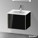 Тумба подвесная под раковину Duravit XViu 51 x 42 см, чёрный глянцевый (XV40310B140) фото 2 Aquada.com.ua