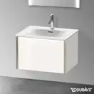 Тумба подвесная под раковину Duravit XViu 61 x 48 см, белый глянцевый (XV40320B122) фото 2 Aquada.com.ua