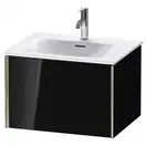 Тумба подвесная под раковину Duravit XViu 61 x 48 см, чёрный глянцевый (XV40320B140) фото 1 Aquada.com.ua