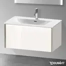 Тумба подвесная под раковину Duravit XViu 81 x 48 см, белый глянцевый (XV40340B122) фото 2 Aquada.com.ua