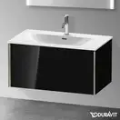 Тумба подвесная под раковину Duravit XViu 81 x 48 см, чёрный глянцевый (XV40340B140) фото 2 Aquada.com.ua