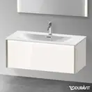 Тумба подвесная под раковину Duravit XViu 101 x 48 см, белый глянцевый (XV40350B122) фото 3 Aquada.com.ua