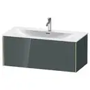 Тумба подвесная под раковину Duravit XViu 101 x 48 см, доломитово-серый глянцевый лак (XV40350B138) фото 1 Aquada.com.ua
