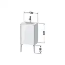 Тумба напольная под раковину Duravit XViu 43 x 31 см, средиземноморский дуб (XV4068LB171) фото 2 Aquada.com.ua