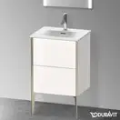 Тумба напольная под раковину Duravit XViu 51 x 42 см, белый глянцевый (XV40690B122) фото 2 Aquada.com.ua