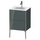 Тумба напольная под раковину Duravit XViu 51 x 42 см, доломитово-серый глянцевый лак (XV40690B138) фото 1 Aquada.com.ua