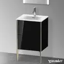 Тумба напольная под раковину Duravit XViu 51 x 42 см, чёрный глянцевый (XV40690B140) фото 2 Aquada.com.ua