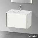 Тумба подвесная компакт, под раковину Duravit XViu 61 x 39 см, белый матовый (XV40780B118) фото 2 Aquada.com.ua