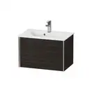 Тумба подвесная компакт, под раковину Duravit XViu 61 x 39 см, орех брашированный (XV40780B169) фото 1 Aquada.com.ua
