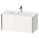 Тумба подвесная компакт, под раковину Duravit XViu 81 x 39 см, белый глянцевый (XV40790B122) фото 1 Aquada.com.ua