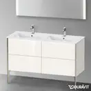 Тумба напольная под раковину Duravit XViu 128 x 48 см, белый глянцевый (XV44850B122) фото 2 Aquada.com.ua