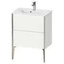 Тумба напольная под раковину Duravit XViu 61 x 39 см, белый матовый (XV44880B118) фото 1 Aquada.com.ua