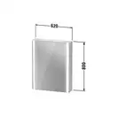 Зеркальный шкафчик с LED подсветкой Duravit XViu 62 х 15,6 х h80 см, версия «icon» (XV7141LB1B1) фото 3 Aquada.com.ua