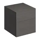Шкафчик Geberit Xeno2 с двумя выдвижными ящиками 51 х 45 х 46,2 см, фасад - серый дуб (500.504.43.1) фото 1 Aquada.com.ua