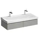 Тумба под раковину с двумя выдвижными ящиками Geberit Xeno² 1174 х 462 мм, серый матовый (500.517.00.1) фото 1 Aquada.com.ua
