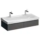 Тумба под раковину с двумя выдвижными ящиками Geberit Xeno² 1174 х 462 мм, серый шпон (500.517.43.1) фото 1 Aquada.com.ua