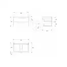 Тумба подвесная Kolo Life 70 х 42,7 х 43,4 см, белый глянец 89458000 фото 2 Aquada.com.ua
