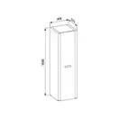 LAUFEN LB3 Classic/Modern шкаф высокий 160*45см (цвет белый) (H4660020685601) фото 2 Aquada.com.ua