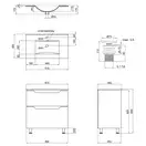 Тумба підлогова з умивальником Qtap Scorpio QT1471TNВ8013080CW (QT1471TNВ8013080CW) фото 2 Aquada.com.ua