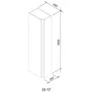 Пенал с тремя полками Ravak 10° 45х29х160 см (X000000751)