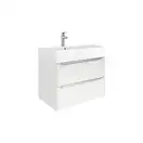 Комплект из раковины и тумбы Roca Inspira 800 х 498 х 674 мм (цвет отделки - 806 блестящий белый) (A851076806) фото 1 Aquada.com.ua