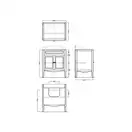 Тумба под раковину Simas Arcade белая ARMD70W (ARMD70W) фото 2 Aquada.com.ua