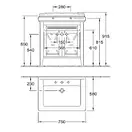 VILLEROY & BOCH Тумба под раковину Villeroy&Boch Hommage 685х750х540 мм (899500R2) фото 4 Aquada.com.ua
