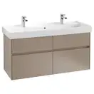 Тумба под умывальник с LED подсветкой 115,4 см Villeroy & Boch Collaro (Truffle Grey) (C012L0VG) фото 1 Aquada.com.ua