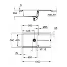GROHE Мойка кварцевая Sink K400 (31641AT0)