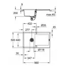 GROHE Мойка кварцевая Sink K500 (31644AP0)