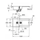 GROHE Мойка кварцевая Sink K500 (31646AT0)