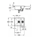 GROHE Мойка кварцевая Sink K500 (31648AT0)
