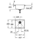 Grohe K700U Композитна мийка для кухні (31653AP0)