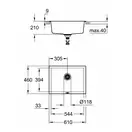 GROHE Мойка кварцевая Sink K700 Undermount (31655AP0)