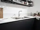 Встраиваемая кухонная мойка Hansgrohe S51 S510-F635 (цвет - серый бетон) 180/450 (43315380) фото 3 Aquada.com.ua