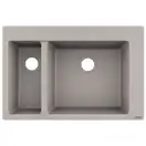 Кухонна мийка Hansgrohe S510-F635 770х510 на дві чаші 180/450, Concretegrey (43315380)
