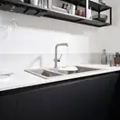Кухонна мийка Hansgrohe S510-F635 770х510 на дві чаші 180/450, Concretegrey (43315380)