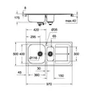Grohe K300 Мойка кухонная, матовая (31564SD0)