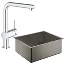 Набор Grohe мойка кухонная K700 31574AL0 + смеситель Minta 32168000 (31574AL032168000)