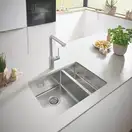 Кухонна мийка Grohe K700U 60-S 59.5/45 1.5 л, 1.5 чаші, сталь (31577SD1) (31577SD0)