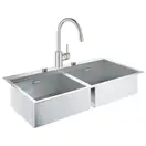 Набор Grohe мойка кухонная K800 31585SD0 + смеситель Concetto 32663DC3 (31585SD032663DC3)