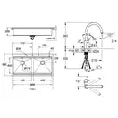Набор Grohe мойка кухонная K800 31585SD0 + смеситель Concetto 32663DC3 (31585SD032663DC3)