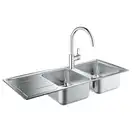Набор Grohe мойка кухонная K500 31588SD0 + смеситель BauLoop 31368001 (31588SD031368001)