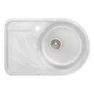 Кухонна мийка Qtap 6744R Satin 0,8 мм (QT6744RSAT08) (QT6744RSAT08) фото 1 Aquada.com.ua
