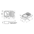 Кухонна мийка Qtap 7448 Micro Decor 0,8 мм (QT7448MICDEC08) (QT7448MICDEC08) фото 2 Aquada.com.ua
