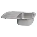 Кухонна мийка Qtap 7448 Satin 0,8 мм (QT7448SAT08) (QT7448SAT08) фото 4 Aquada.com.ua